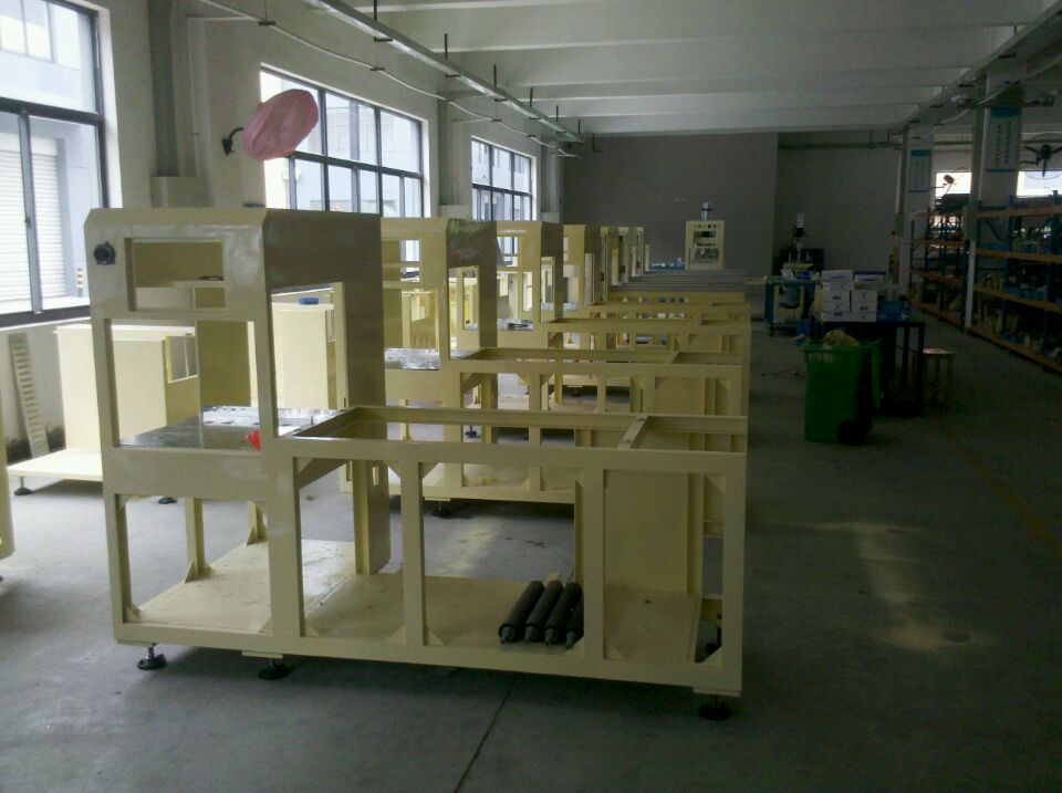Our company standard automatic high frequency plastic welding machine batch production
