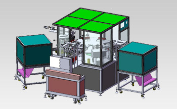 high frequency drainage bag clip assembly line